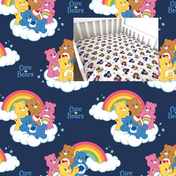 Disney Care Bears Cotton Sheet Nursery Pad Cover Crib Twin Etsy