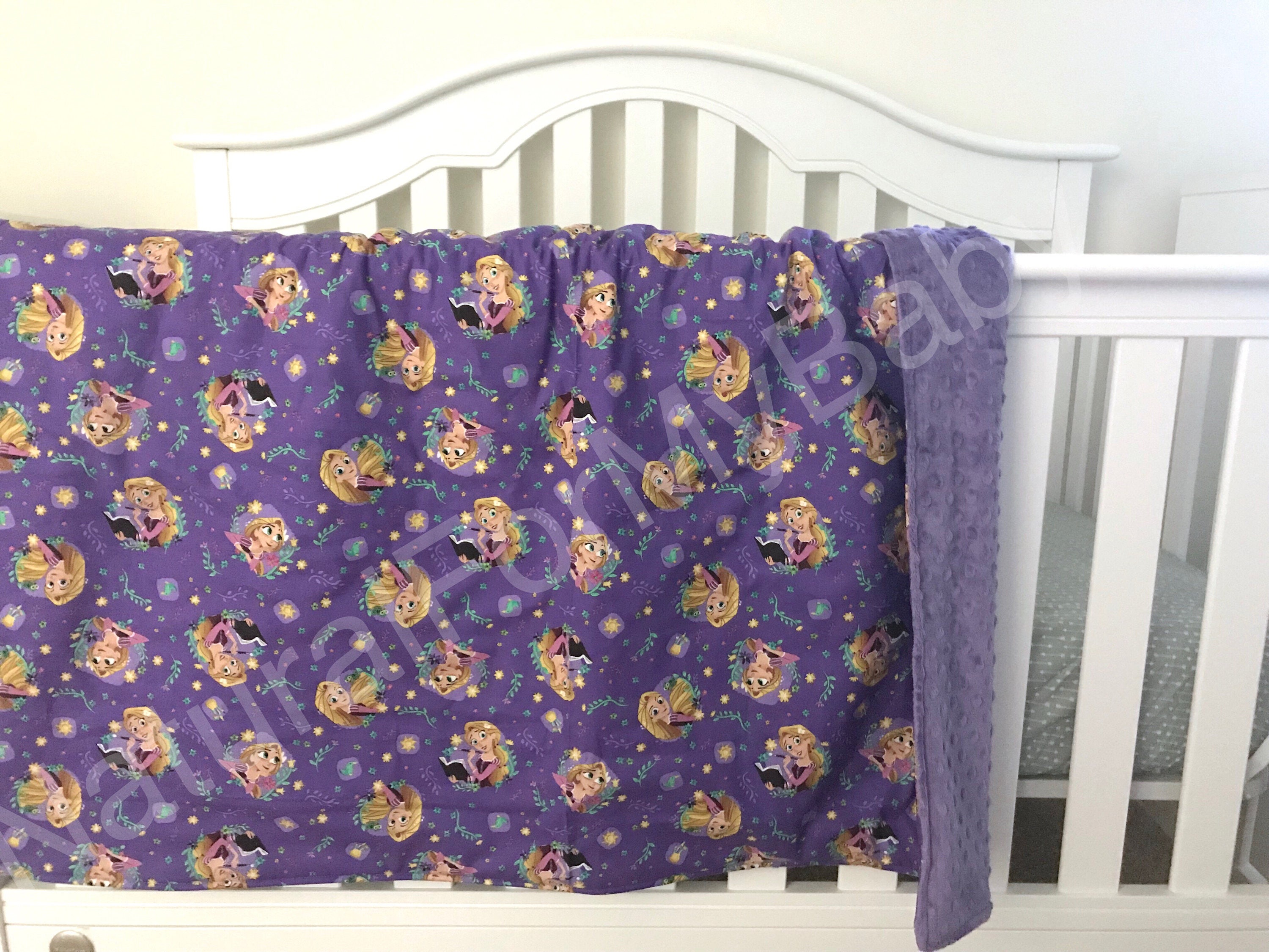 Disney Girl Blanket Rapunzel Princess Nursery Disney Girl Etsy