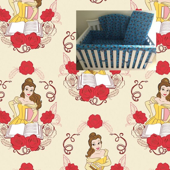 princess belle crib bedding