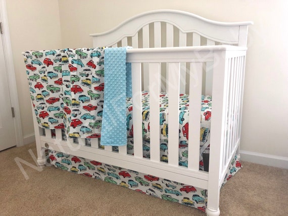 vintage car nursery bedding