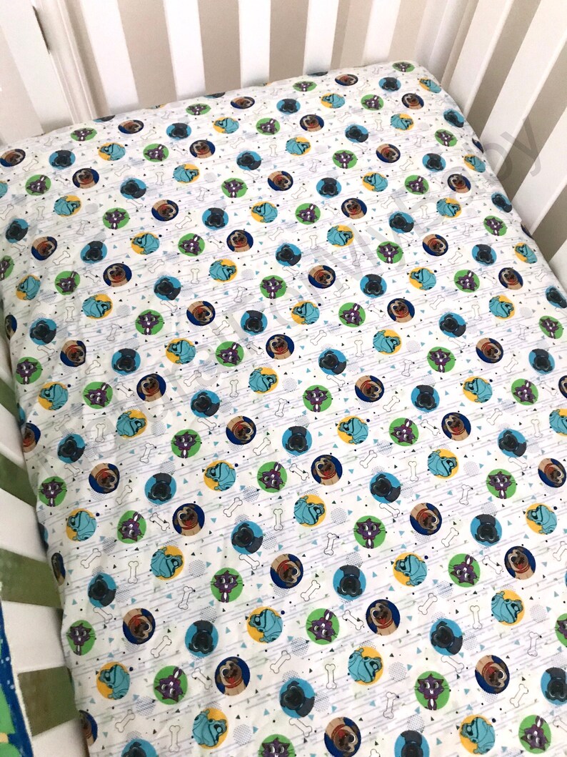 puppy dog pals crib sheet
