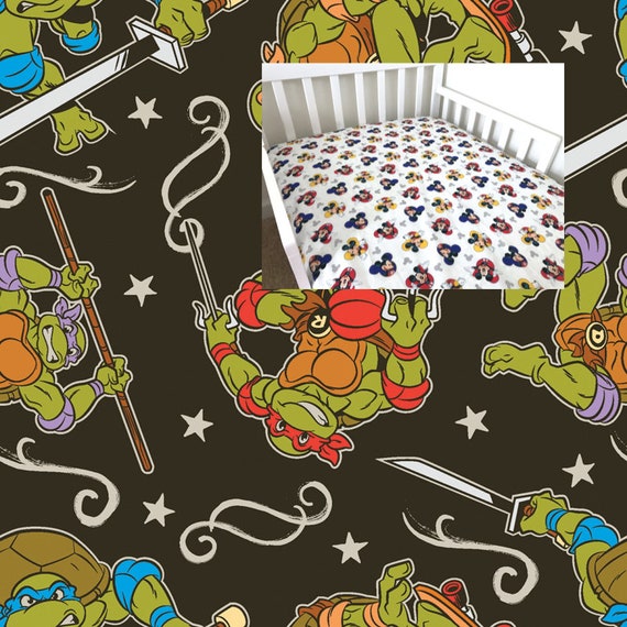 ninja turtle crib bedding