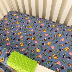 mario crib sheets