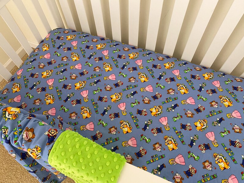 nintendo crib bedding