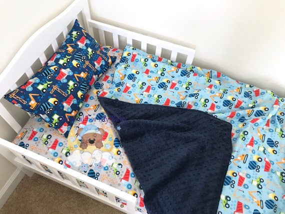 Cars Construction Pillow Case Boy Adult Toddler Standard Etsy