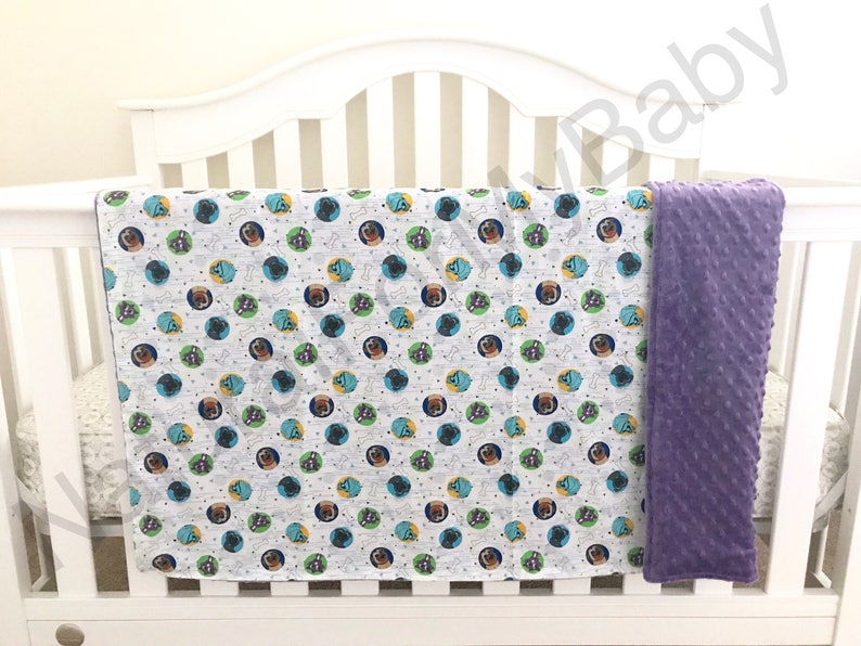 Disney Blanket Puppy Dog Pals Nursery Bedding Cotton Minky Girl Boy Dogs Baby Throw Crib Toddler Twin Full Comforter