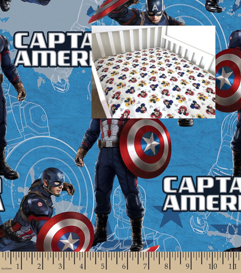 captain america crib bedding