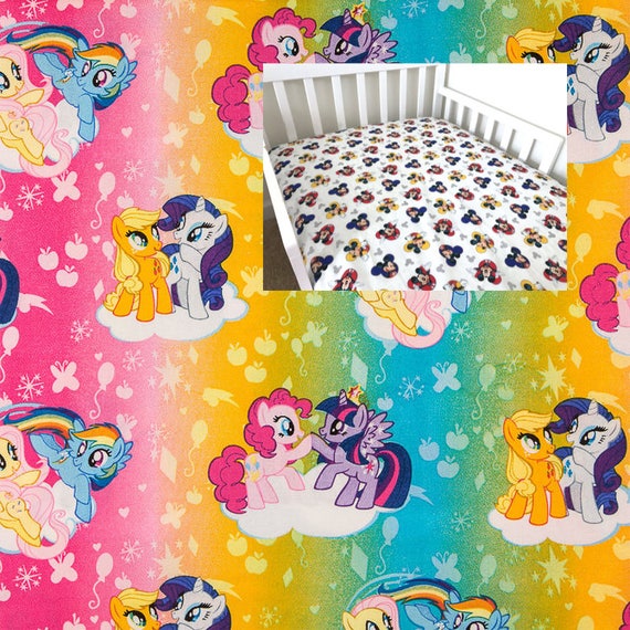 my little pony crib sheet