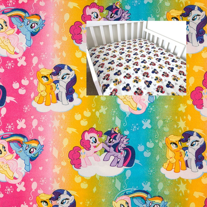 my little pony crib sheet