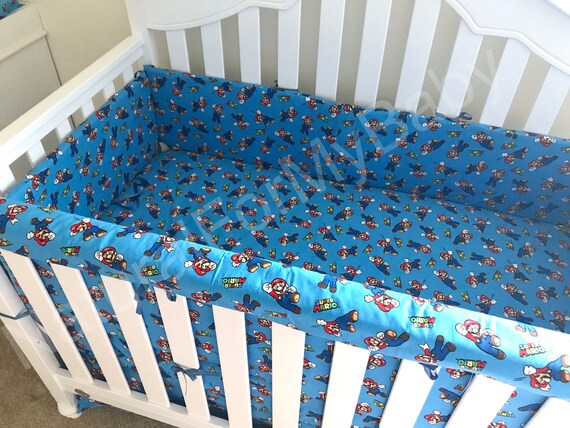 mario crib sheets