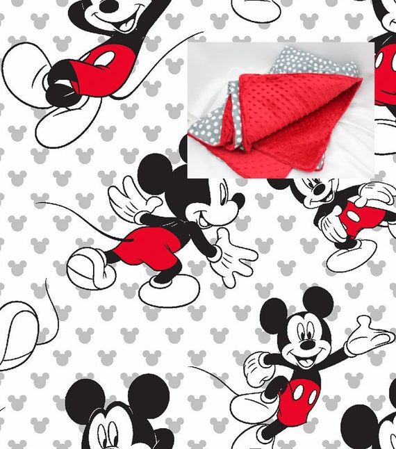 Disney Mickey Mouse Bedding Blanket Or Comforter Boy Baby Crib Etsy
