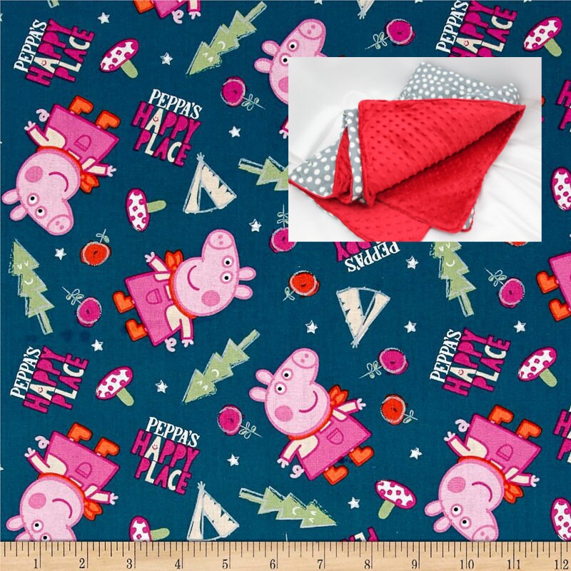 EXTRA LARGE - PEPPA PIG 'OCEAN' FLEECE BLANKET SOFA THROW ...