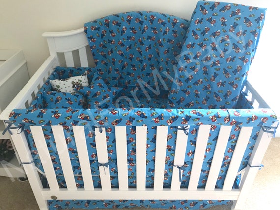 mario crib bedding