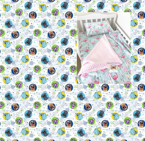 puppy dog pals crib sheet