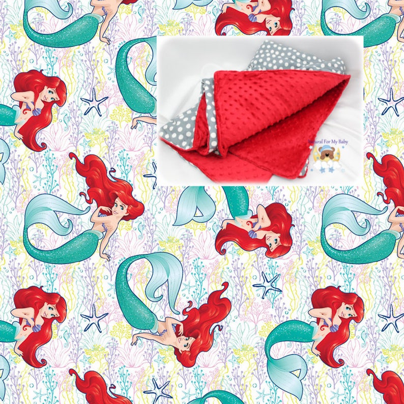 Disney Girl Blanket Ariel Princess Nursery Little