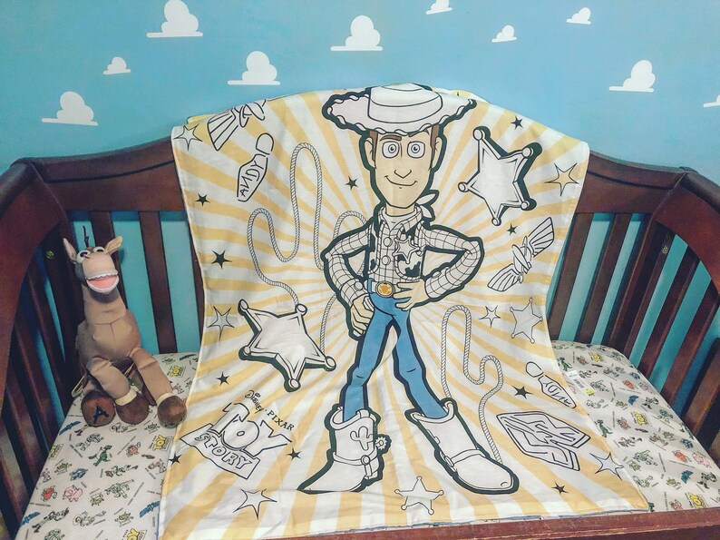 Disney Toy Story Panel Crib 32x43in Girl Boy Blanket Or Etsy