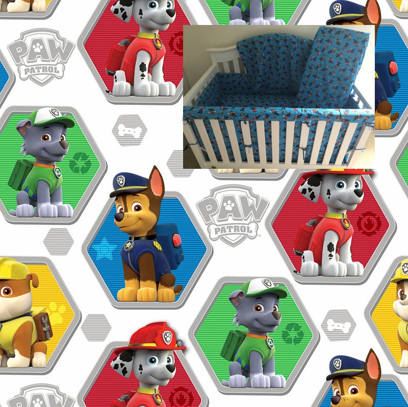 paw patrol crib sheets