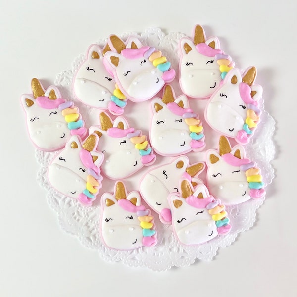 Unicorn Cupcake Topper Unicorn Party Cake Pops Unicorn Treats Unicorn Toppers Royal Icing Unicorn Krispie Treats Edible Unicorn Cakesicles