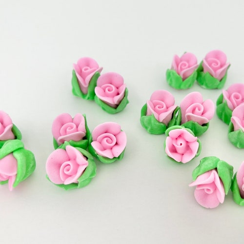 Mini Royal Icing Rosebud Pastel Pink - Etsy