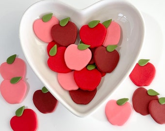 Fondant Apple Cake Toppers: Edible Apple Decorations