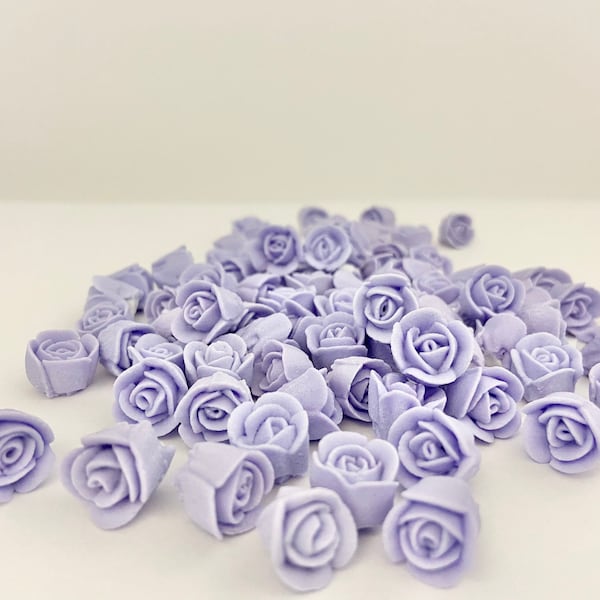 Mini Royal Icing Roses  Lavender