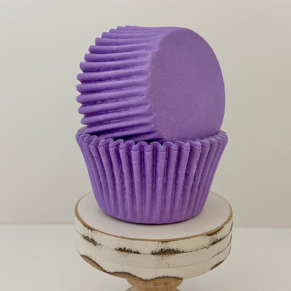 Lavender Baking Cups, No Muffin Pan needed - Greaseproof