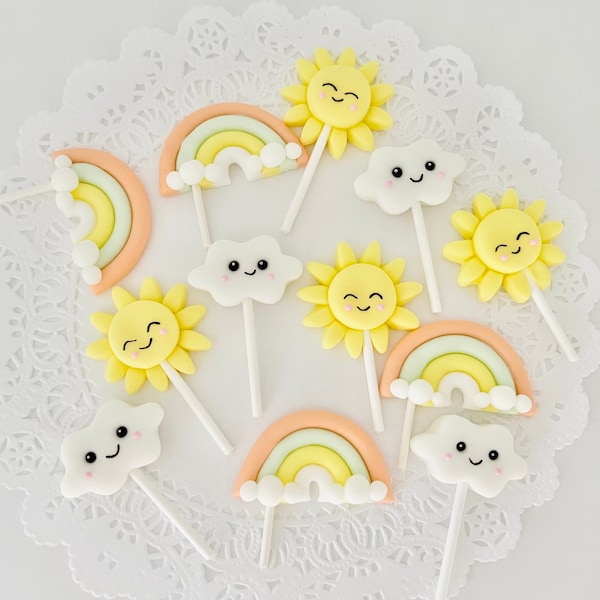 Personalised Cloud Cupcake Toppers - Etsy