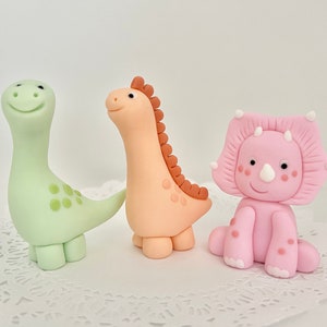 Fondant Dinosaur Cake Topper: Edible Cake Decorations