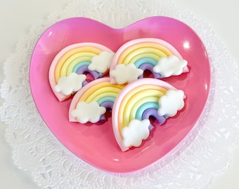 Fondant Mini Rainbows: Edible Cake/Cupcake Toppers, 2 Inch