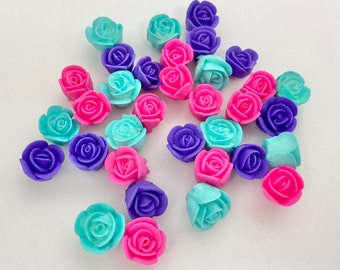 Mini Royal Icing Roses Unicorn Mix Unicorn Roses Unicorn Cake Topper Unicorn Cake Pops Unicorn Cookies Decoration