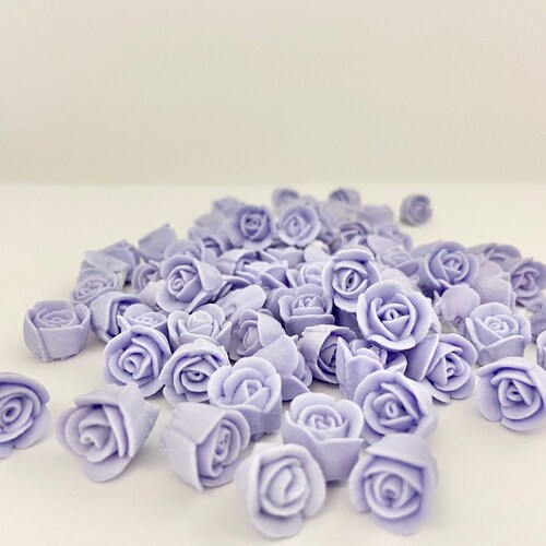 Mini Royal Icing Roses Peach - Etsy