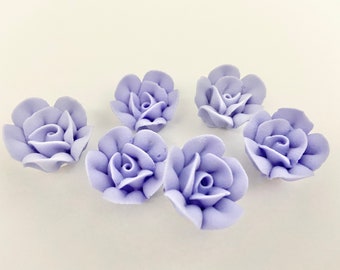 Mini Royal Icing Rosebud Pastel Pink Pink Edible Rosebuds Royal Icing ...