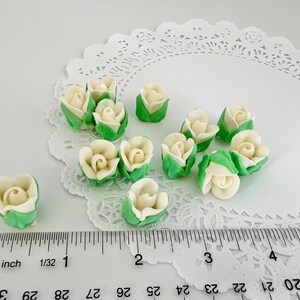 Mini Royal Icing Rosebud Ivory Edible Rosebuds Royal Icing Flowers Mini ...