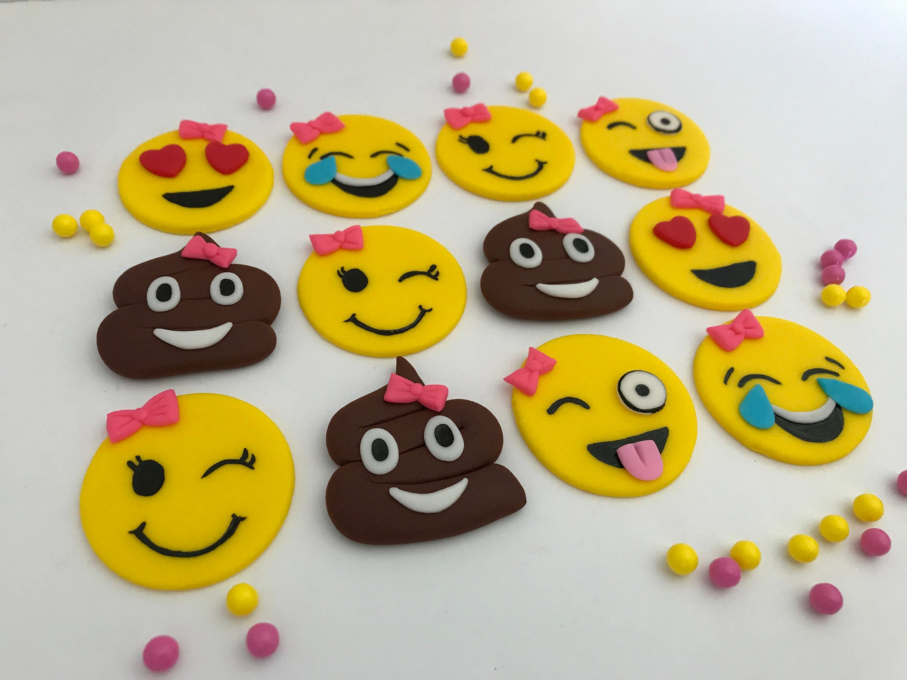 Emoji Cupcake Toppers Emoji Cupcakes Emoji Toppers Emoji Etsy Canada