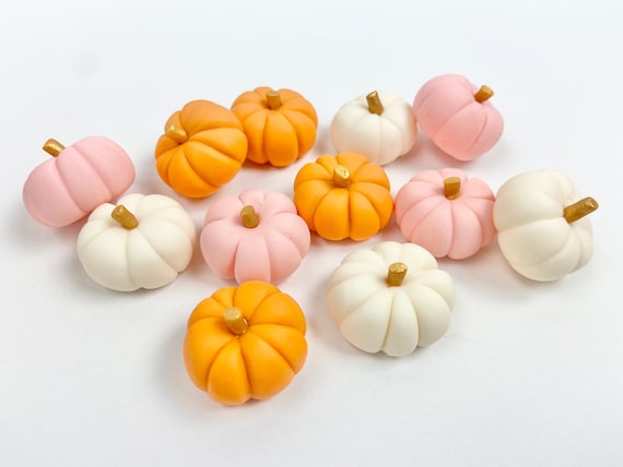 Mini Fondant Sugar Pumpkins
