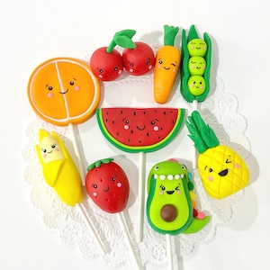 Fruits Cake Topper Fondant Veggies Cake Decoration