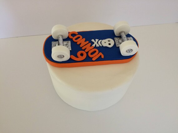 Skateboard Cake Topper Skateboard Fondant Cake Topper Etsy Skateboard Cake Topper Skateboard Fondant Cake Topper Etsy