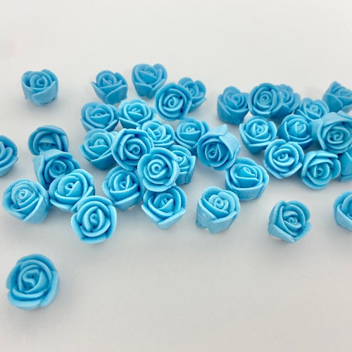 Mini Royal Icing Roses Navy Blue Etsy