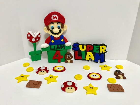 Mario Bros Cake Topper Mario Bros Cake Mario Bros Mario Etsy