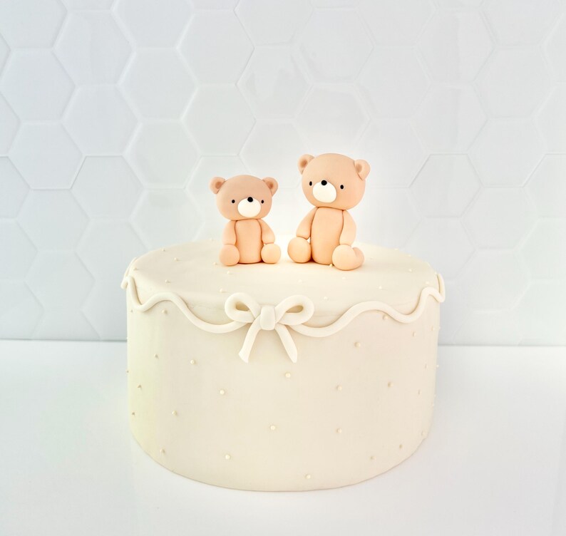 Teddy Bear Cake Topper · Baby Shower Cake Decorations - Etsy