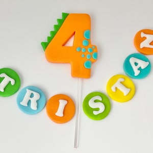 Dinosaur Fondant Cake Topper: Birthday Party Decorations