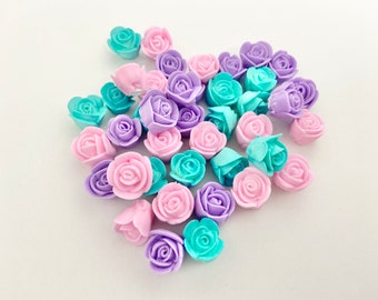 Mini Royal Icing Roses - Pastel Unicorn Mix