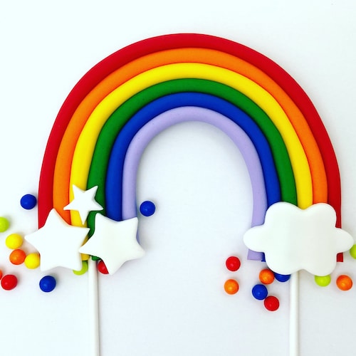 rainbow-custom-cake-topper-birthday-cake-topper-etsy