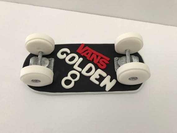 Skateboard Fondant Gateau Topper Skateboard Cake Topper Etsy