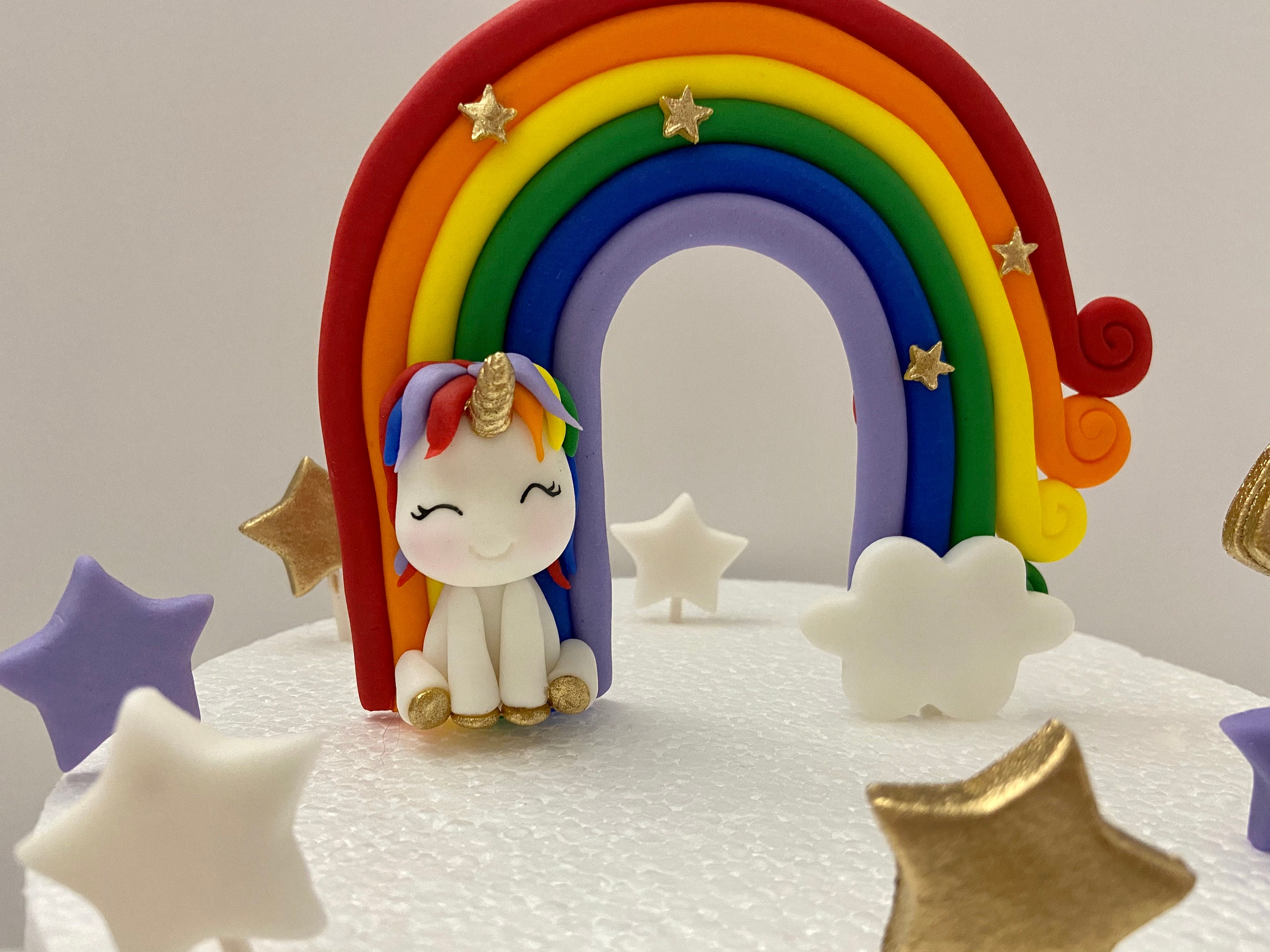 rainbow cake topper unicorn and rainbows birthday unicorn etsy