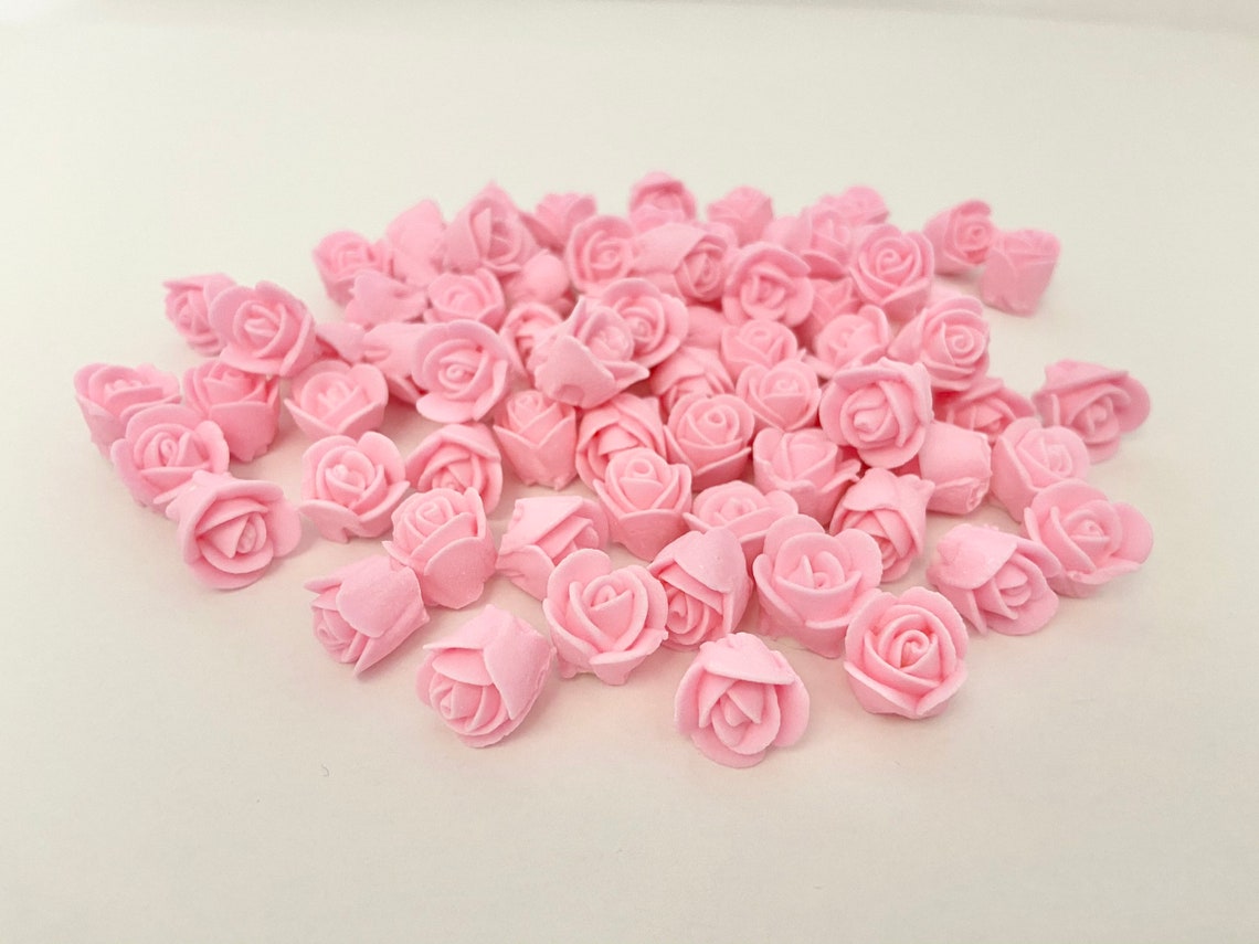 Mini Royal Icing Roses Pastel Pink - Etsy
