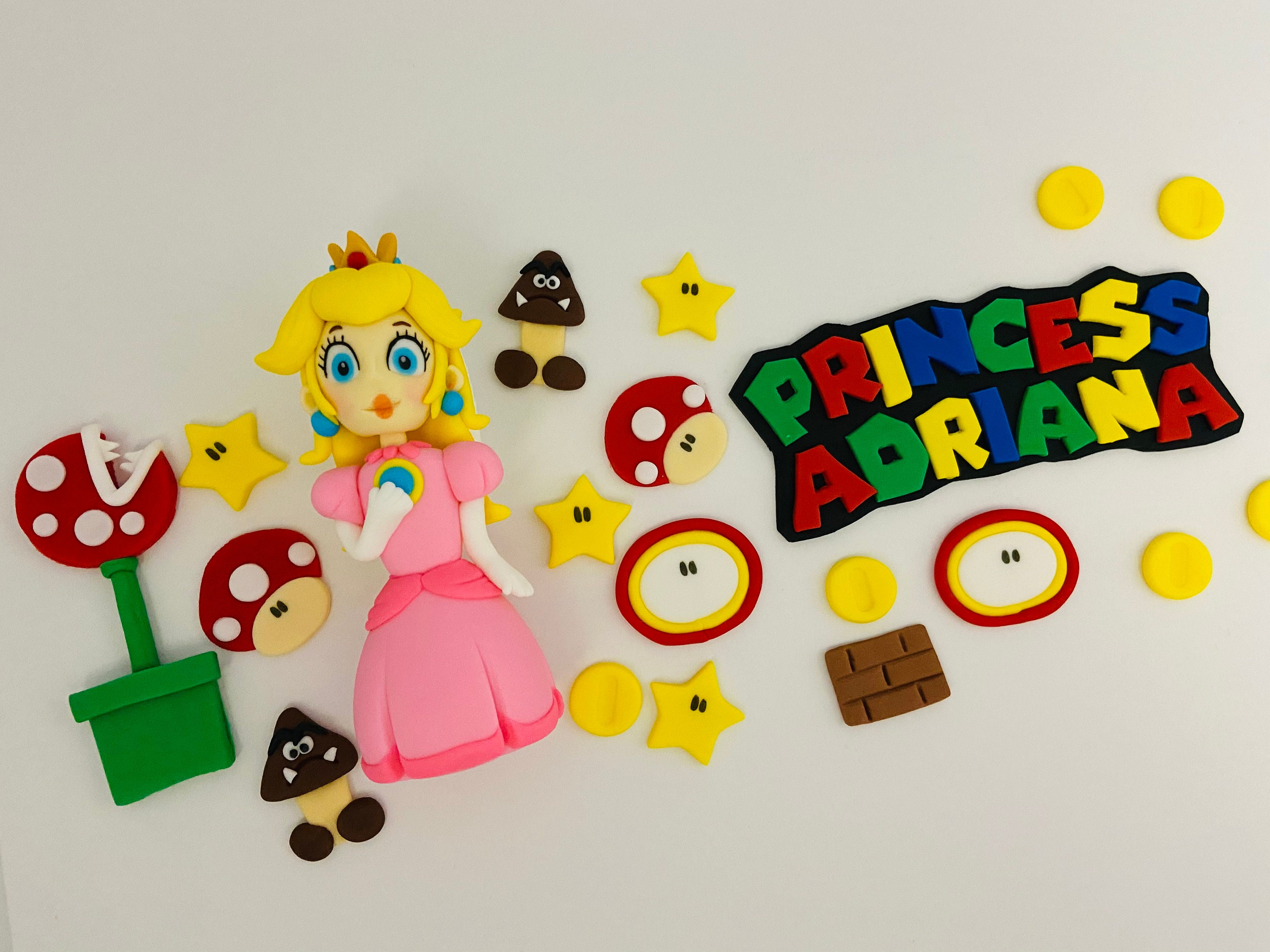 Princess Peach Cake Topper Super Mario Princess Cake Topper 