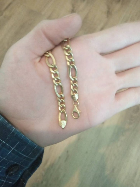Solid 18ct Gold Figaro Chain 750 18k 