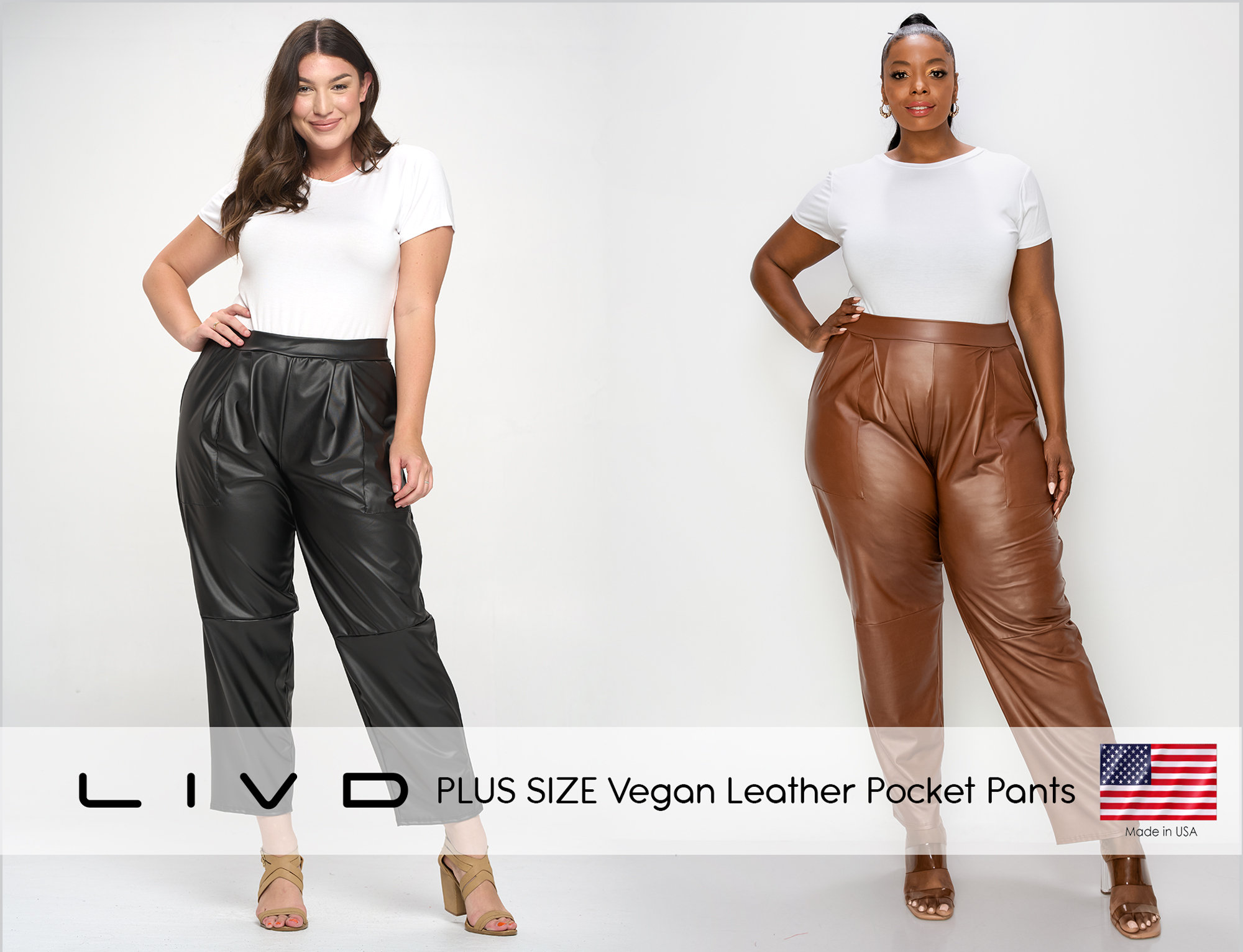 Leather Plus Size Pants 
