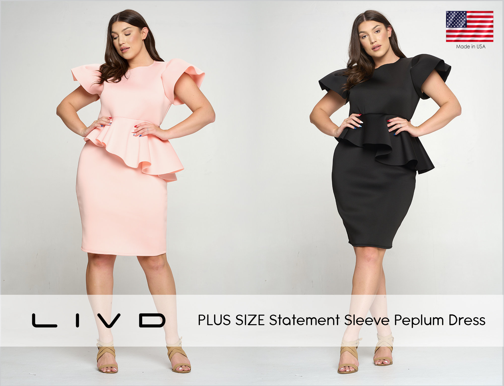 Buy Plus Size Peplum Dress Online In India -  India